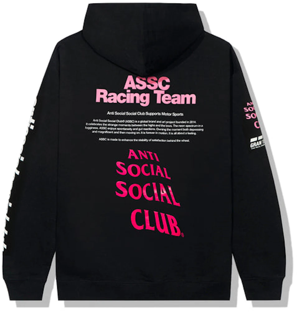 Anti Social Social Club X Gran Turismo Hoodie Black - Ss22 Men'S - Us