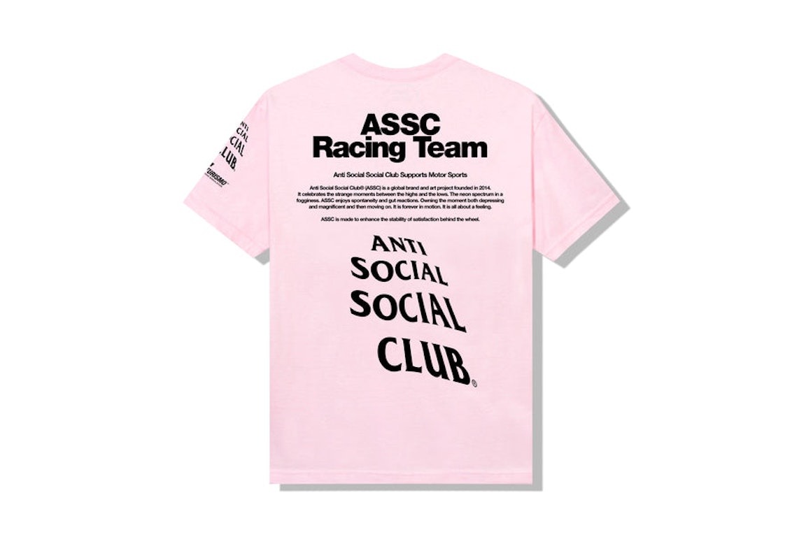 Pre-owned Anti Social Social Club X Gran Turismo Logo T-shirt Pink
