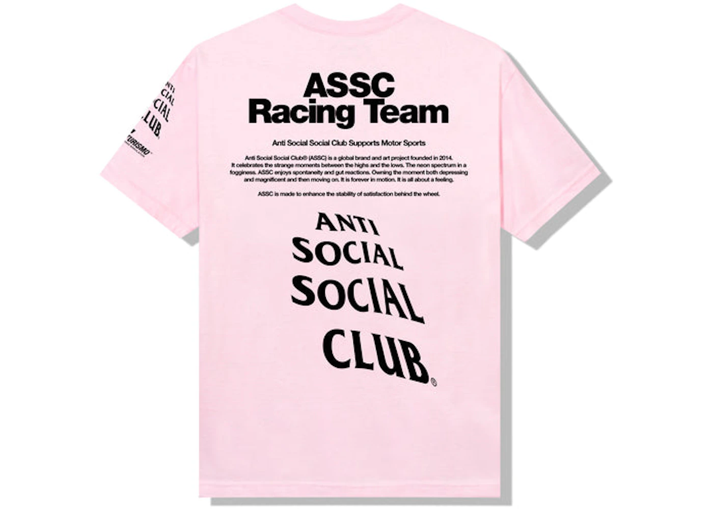 Anti Social Social Club X Gran Turismo Logo T-Shirt Pink - Ss22 Men'S - Us