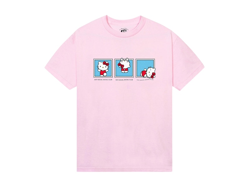 New Size Medium Anti Social Social Club Pink Kaburosai