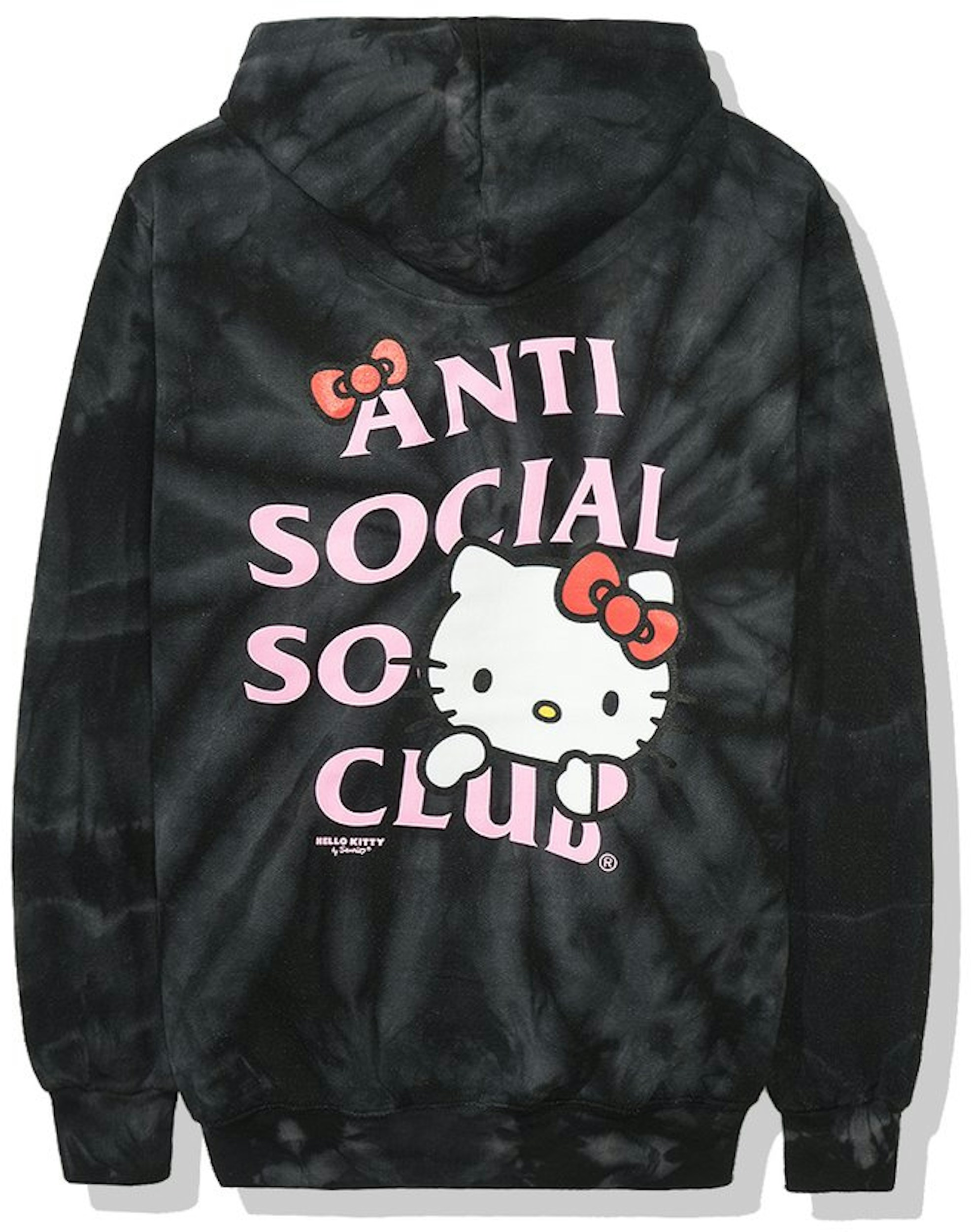 Anti Social Social Club x Hello Kitty Hoodie (FW19) Black Tie Dye - FW19