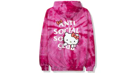 Anti Social Social Club x Hello Kitty Hoodie (FW19) Red Tie Dye