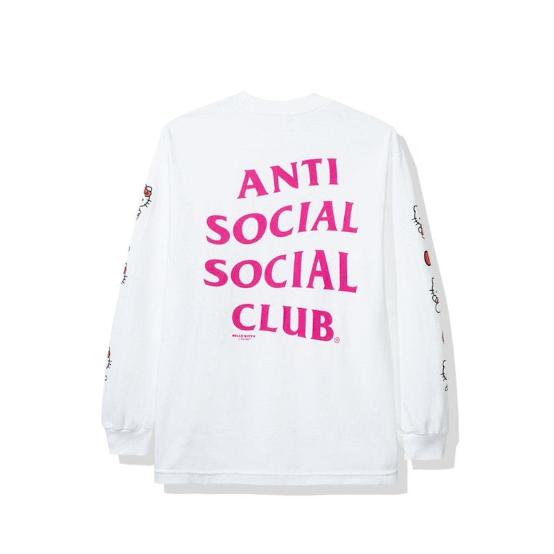 Anti Social Social Club x Hello Kitty Long Sleeve Tee (FW19) White