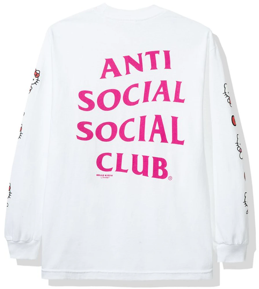 Anti Social Social Club x Hello Kitty Long Sleeve Tee (FW19) White Men's -  FW19 - US