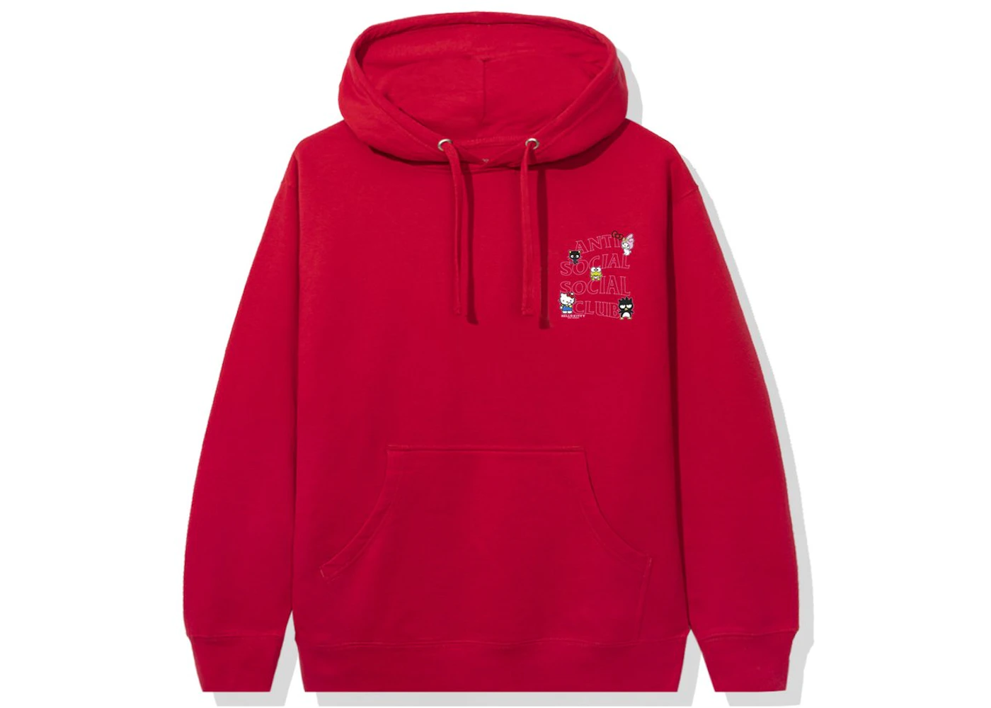 Anti Social Social Club x Hello Kitty and Friends Hoodie Red Men's ...