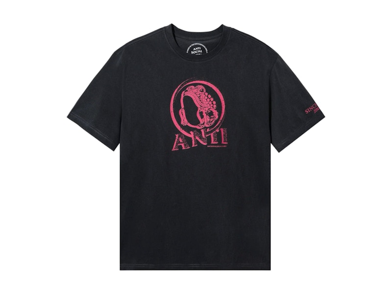 ★ ANTI SOCIAL SOCIAL CLUB★ Five Glasses of Soju TI24C0700 Anti Social Social Club x Jinro A Glass Of Soju Tee Charcoal