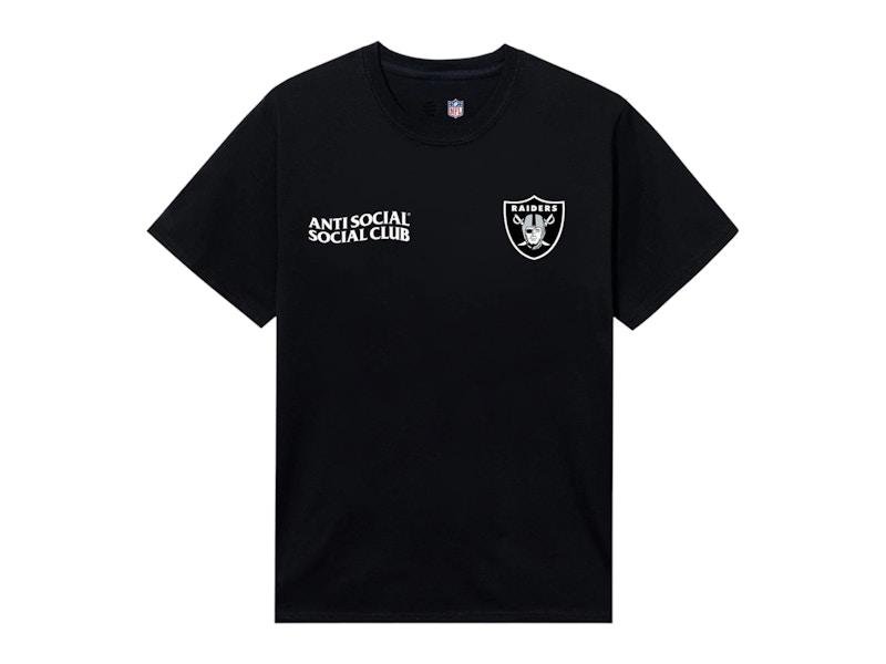 シャツ Las Vegas Raiders Team Tee Anti Social Social Club x Las Vegas Raiders Team Tee Black メンズ