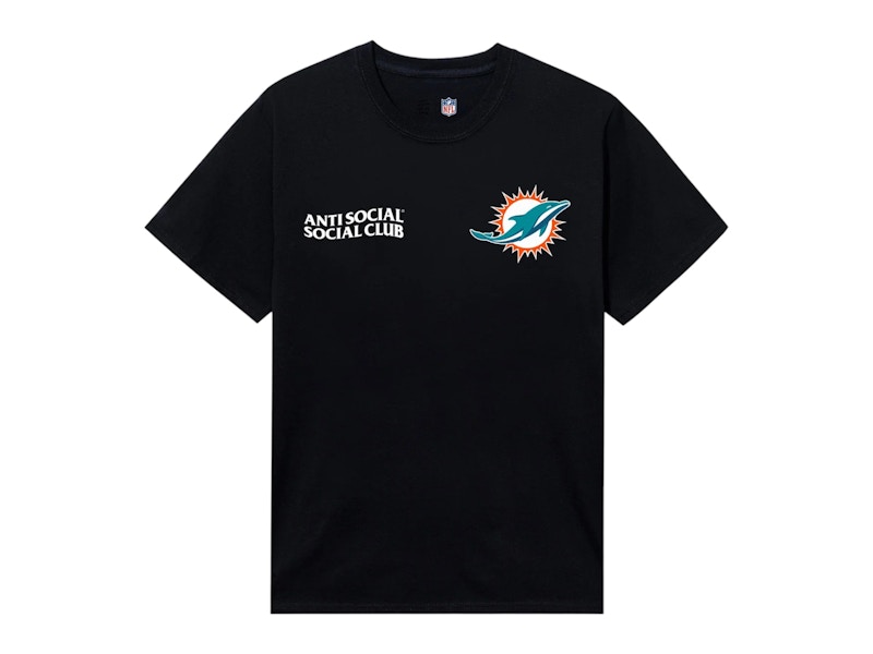 Anti Social Social Club x Miami Dolphins Team Tee Black Men's