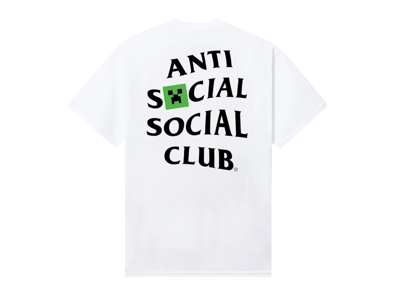 Anti Social Social Club x Minecraft Food Tee White Men's - FW25 - US
