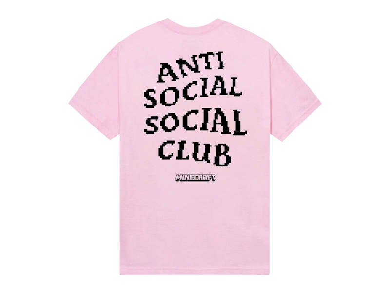 Anti Social Social Club x Minecraft Pixel Logo Tee Pink - FW25 - US