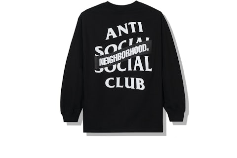 Anti Social Social Club x Neighborhood AW05 Black Long Sleeve Tee