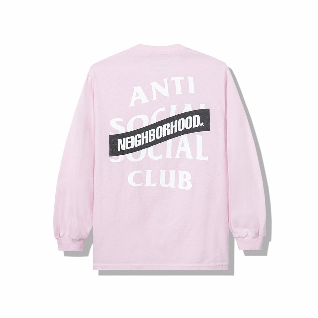 Anti Social Social Club x Neighborhood AW05 Pink Long Sleeve Tee Longsleeve  Tee Pink