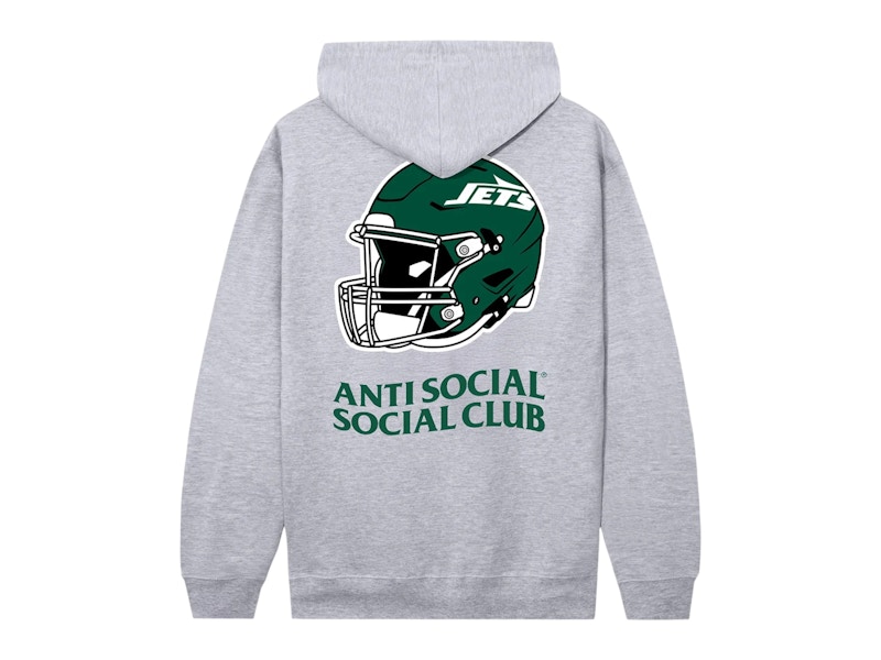 Anti Social Social Club x New York Jets Impact Hoodie Grey Men's