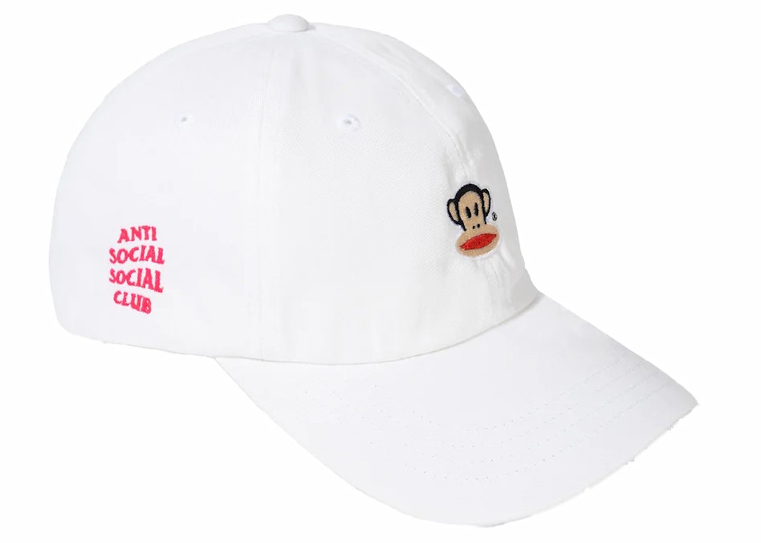 Pre-owned Anti Social Social Club X Paul Frank Logo Cap White