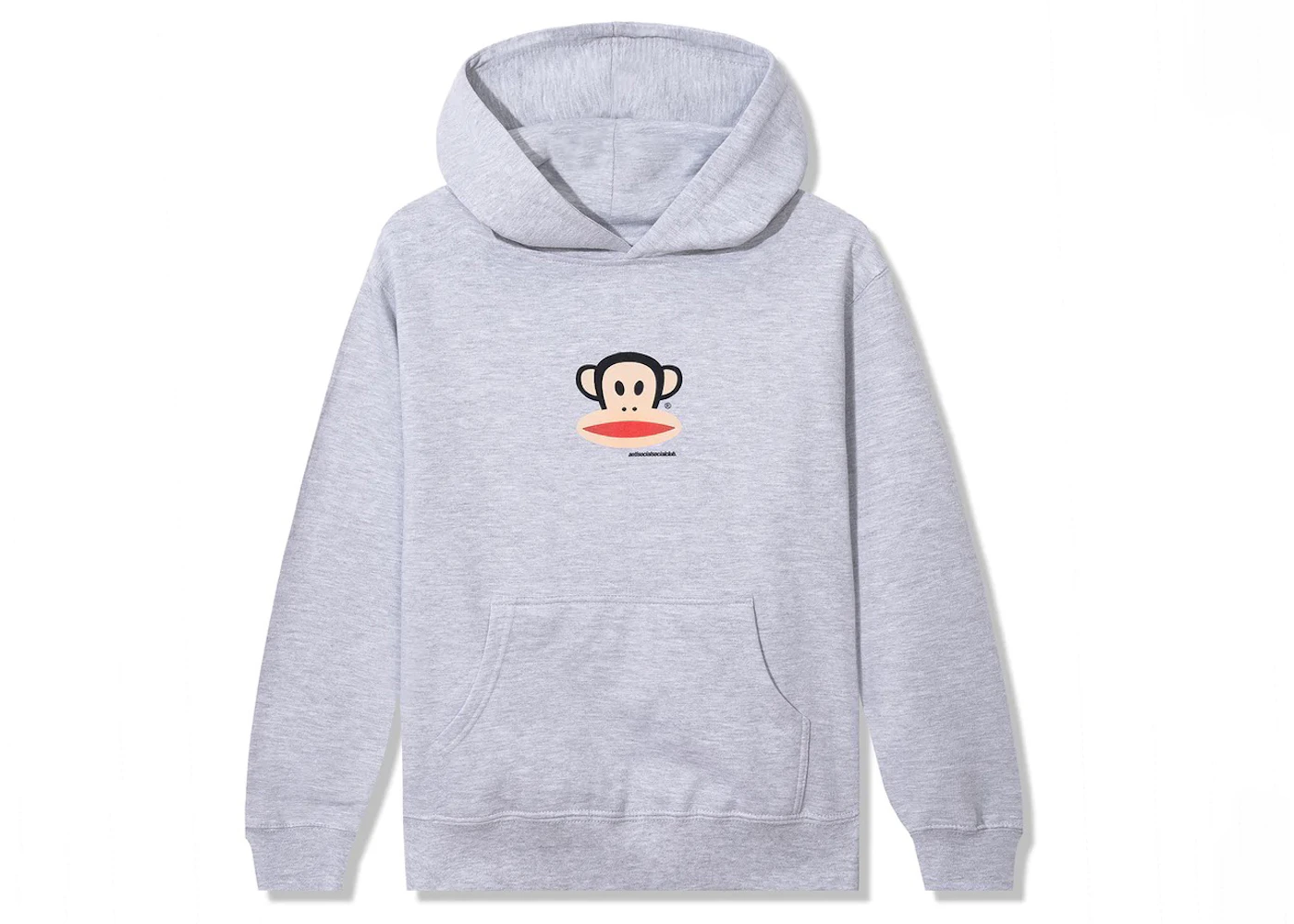 Anti Social Social Club x Paul Frank Youth Logo Hoodie Gray FW22