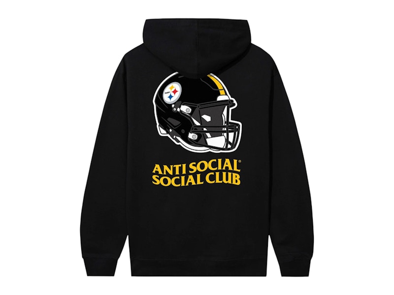 Anti Social Social Club x Pittsburgh Steelers Impact Hoodie Black