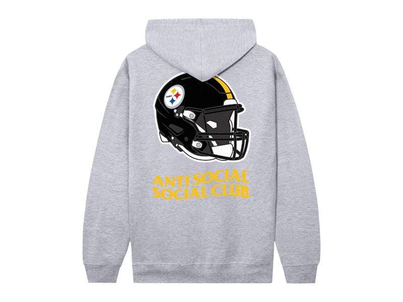 Anti Social Social Club x Pittsburgh Steelers Impact Hoodie Grey