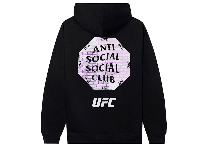 Anti Social Social Club x UFC Conned Zip-Up Black Men's - SS23 - US