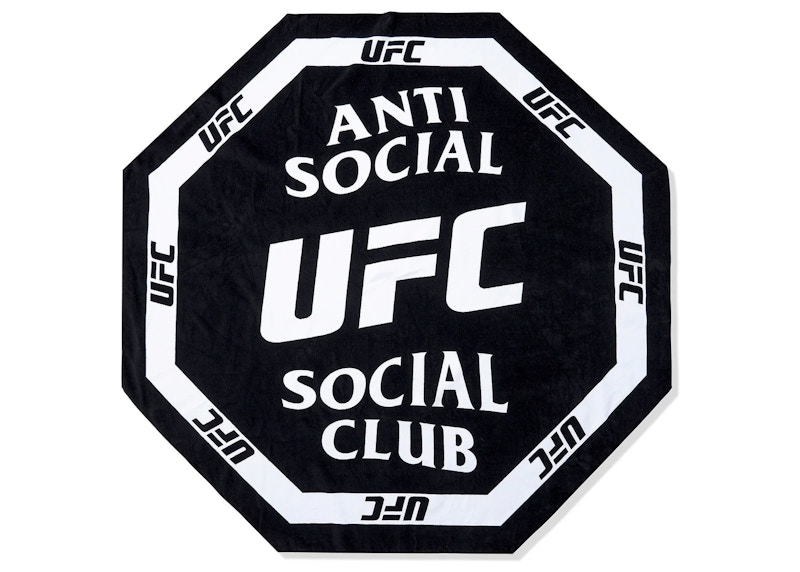 Pre-owned Anti Social Club Men's X Ufc Home Alone Beach In Towel