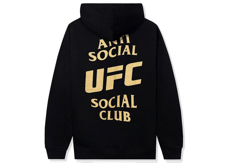 Anti Social Social Club x UFC Self-Titled Hoodie Black Men's - SS23