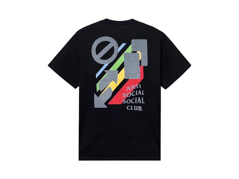 即納★ANTI SOCIAL SOCIAL CLUB BLURRY NIGHTS BLACK TEE Anti Social Social Club x UNO Wild Reflective Tee Black