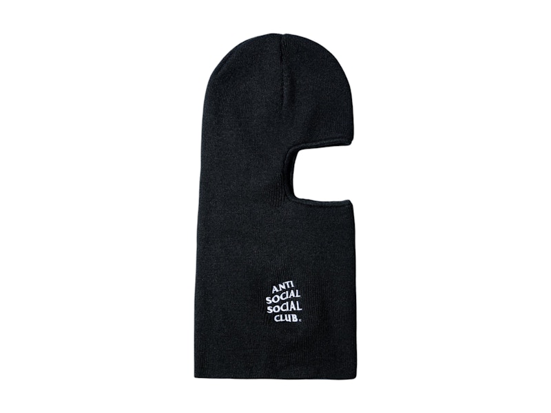 Pre-owned Anti Social Club Men's X Undefeated Balaclava In Black