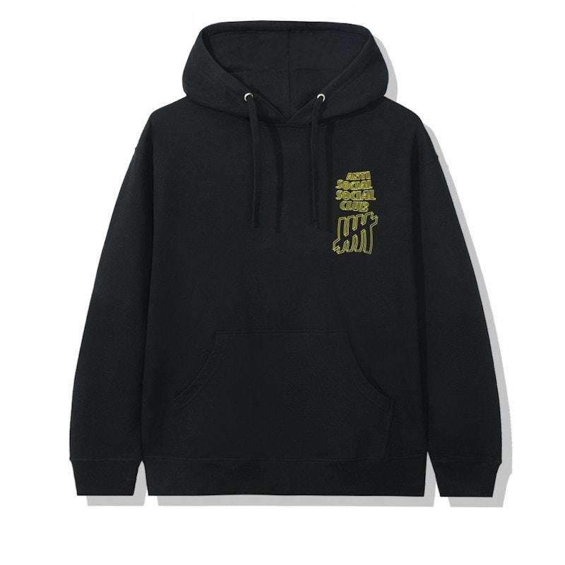 Anti Social Social Club x Undefeated Hoodie Black Men's - FW20 - US