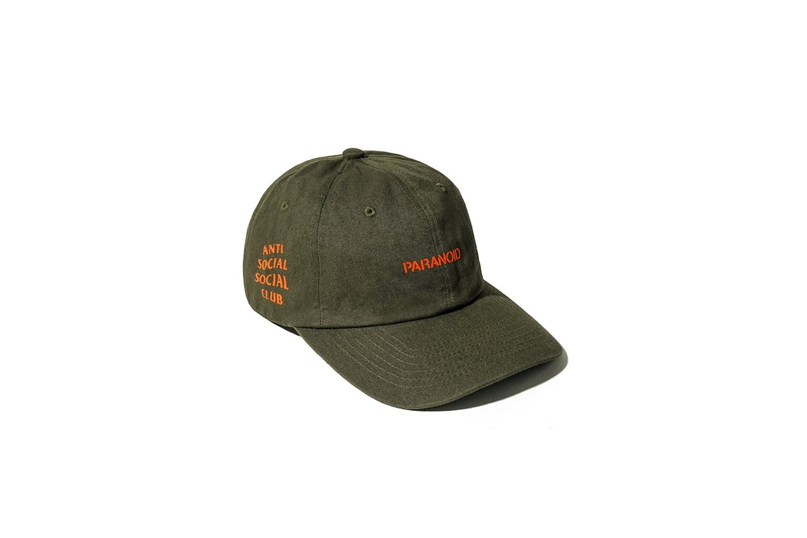 Pre-owned Anti Social Social Club X Undefeated Paranoid Cap Olive