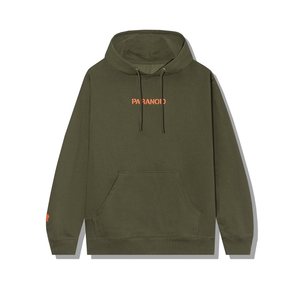 Anti Social Social Club x Undefeated Paranoid Hoodie Olive Men's