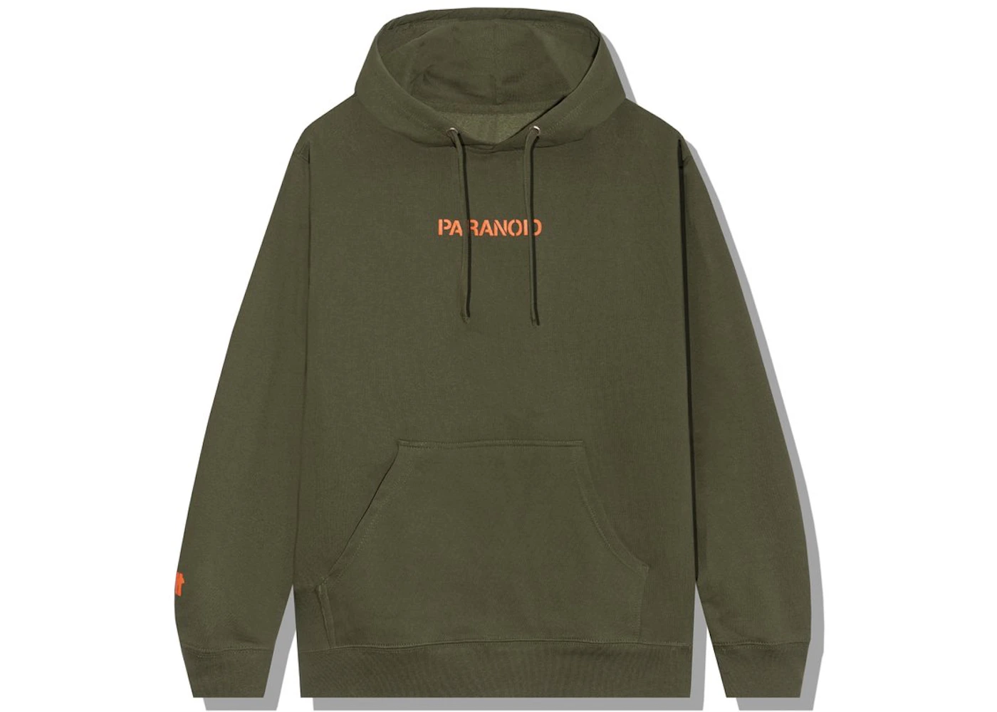 Anti Social Social Club x Undefeated Paranoid Hoodie Olive Men's - US