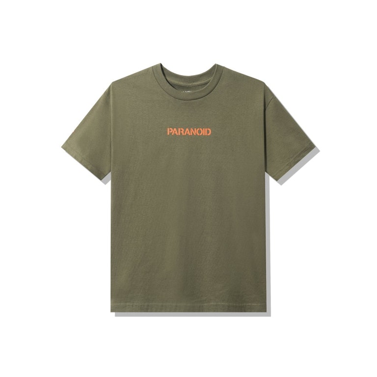 Pre-owned Anti Social Social Club X Undefeated Paranoid T-shirt Olive