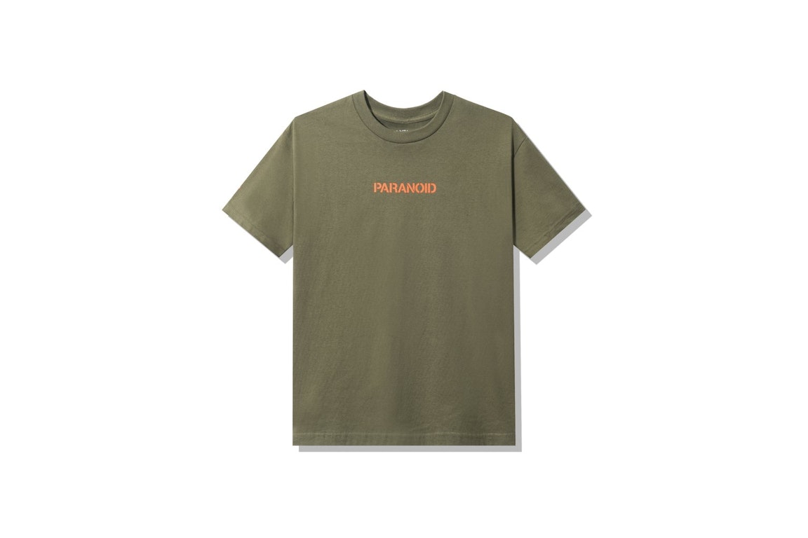 Pre-owned Anti Social Social Club X Undefeated Paranoid T-shirt Olive