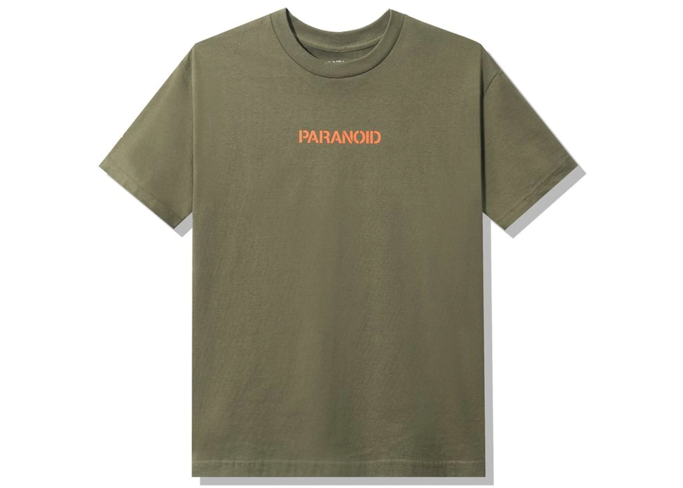 Anti Social Social Club x Undefeated Paranoid T-shirt Olive Men's US