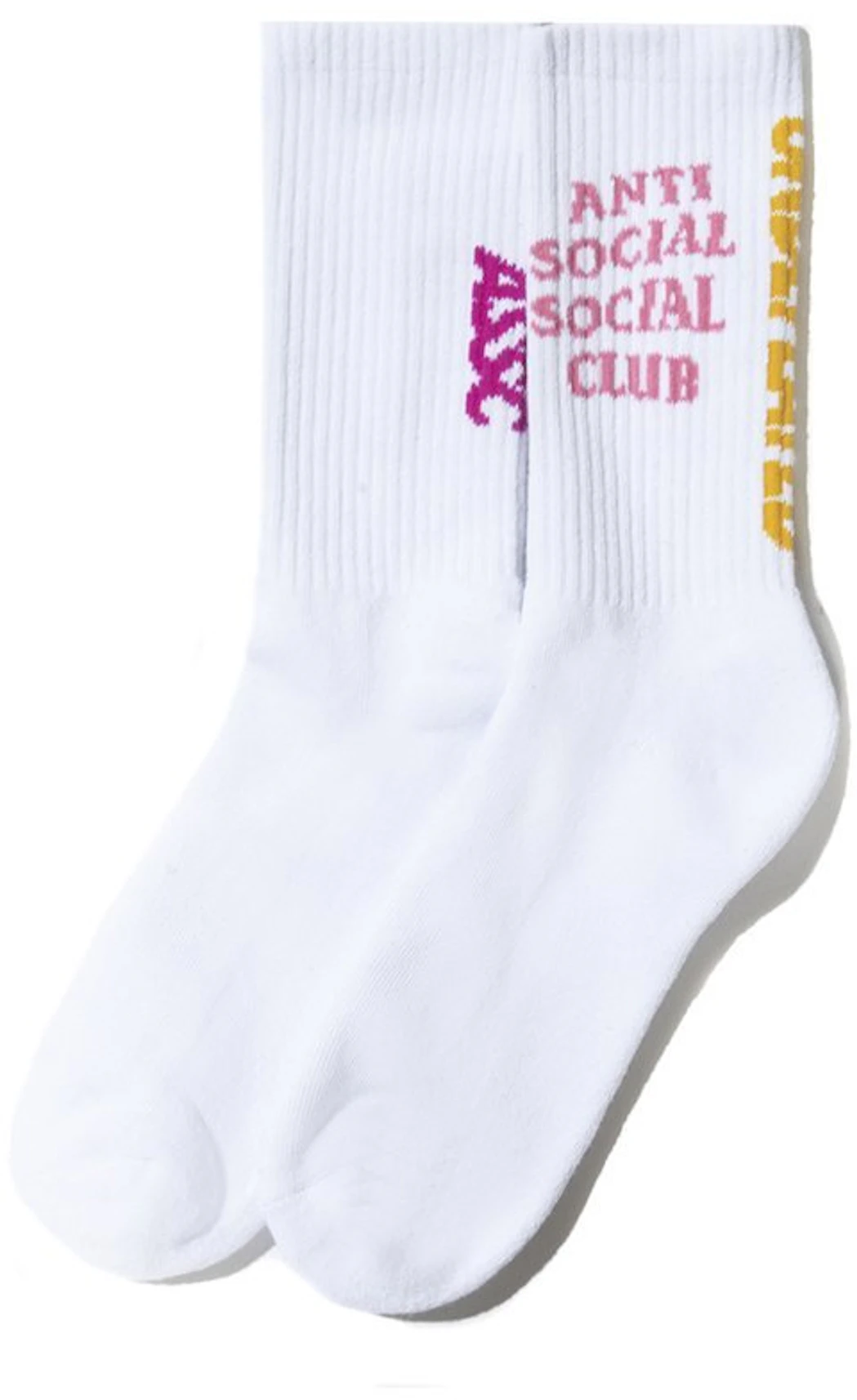 Anti Social Social Club x Undefeated Socks White - US