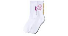 Anti Social Social Club x Undefeated Socks White