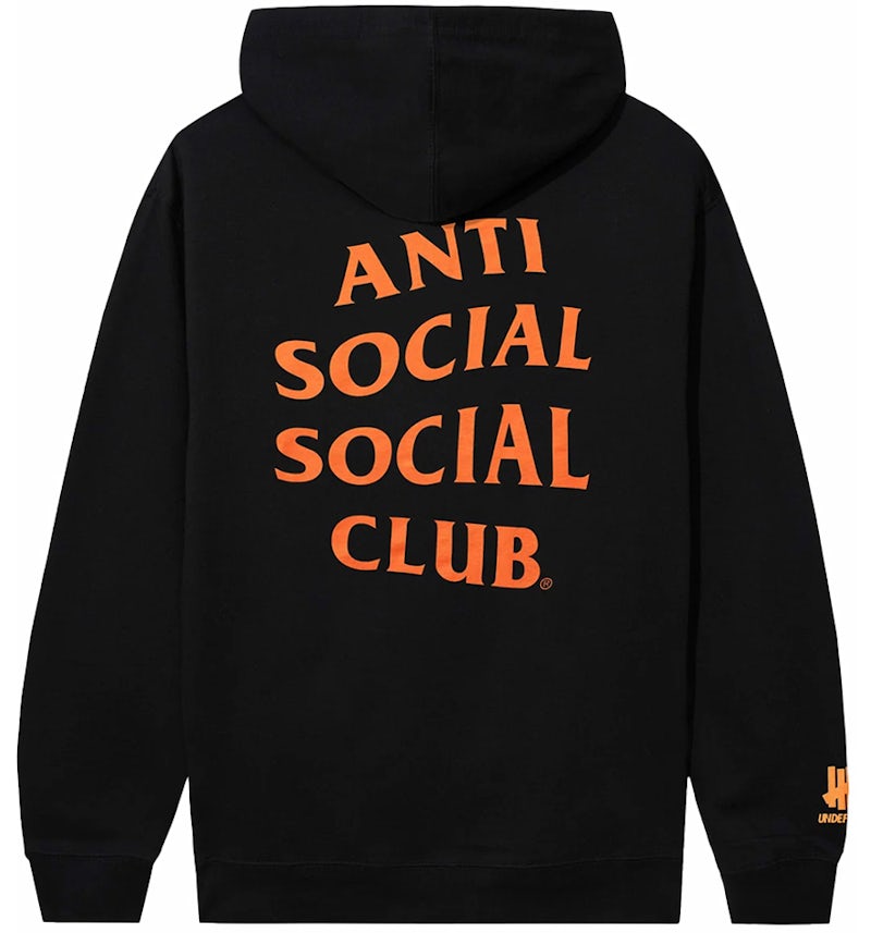 Anti Social Social Club x Undefeated Still Paranoid Hoodie Black