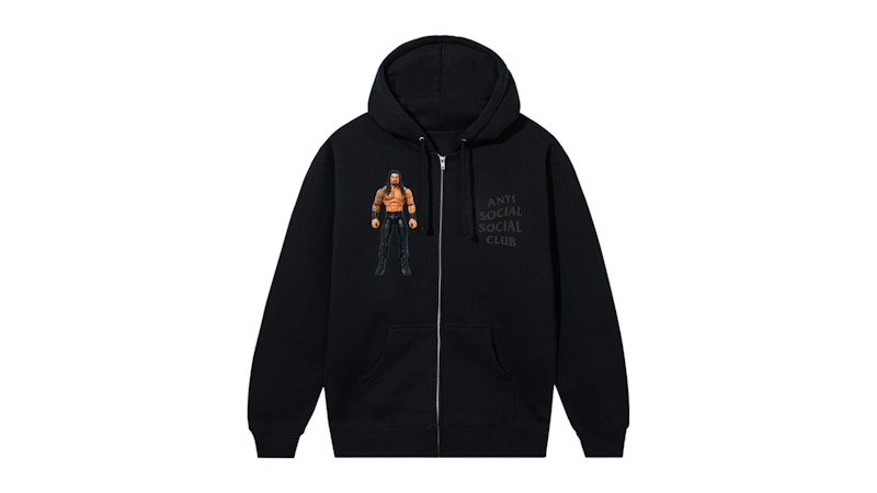 ★ ANTI SOCIAL SOCIAL CLUB★ Roman Range Zip Up Hoodie Blac Anti Social Social Club x WWE Roman Reigns Zip-Hoodie Black