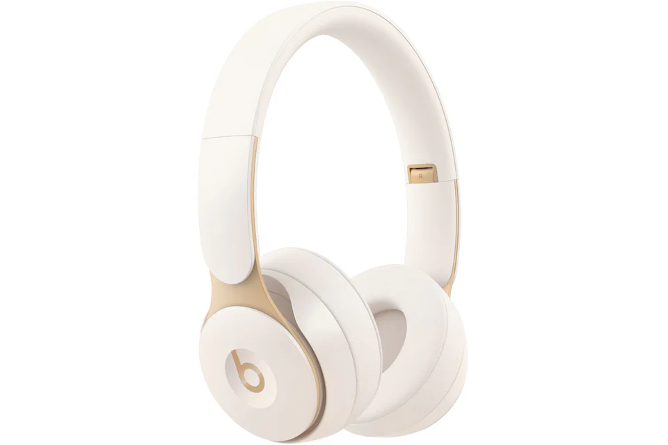 Beats Solo Pro Wireless Noise Cancelling Headphones MRJ72LL-A Ivory