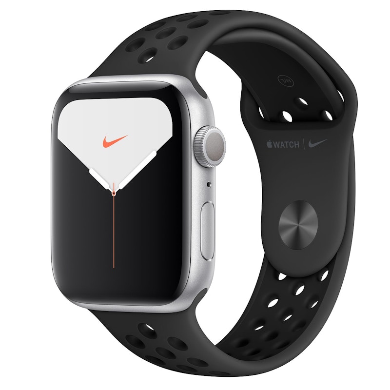 Apple Watch Nike Series 5 GPS 44mm Silver Aluminum with Anthracite ...