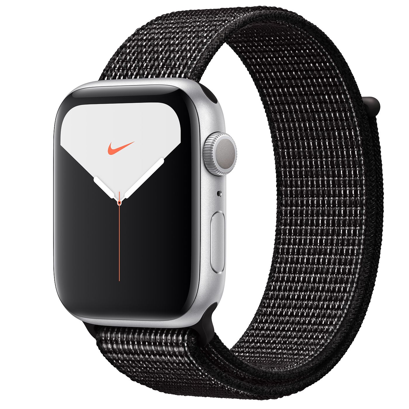 Apple Watch Nike Series 5 GPS 44mm Silver Aluminum with Black Loop