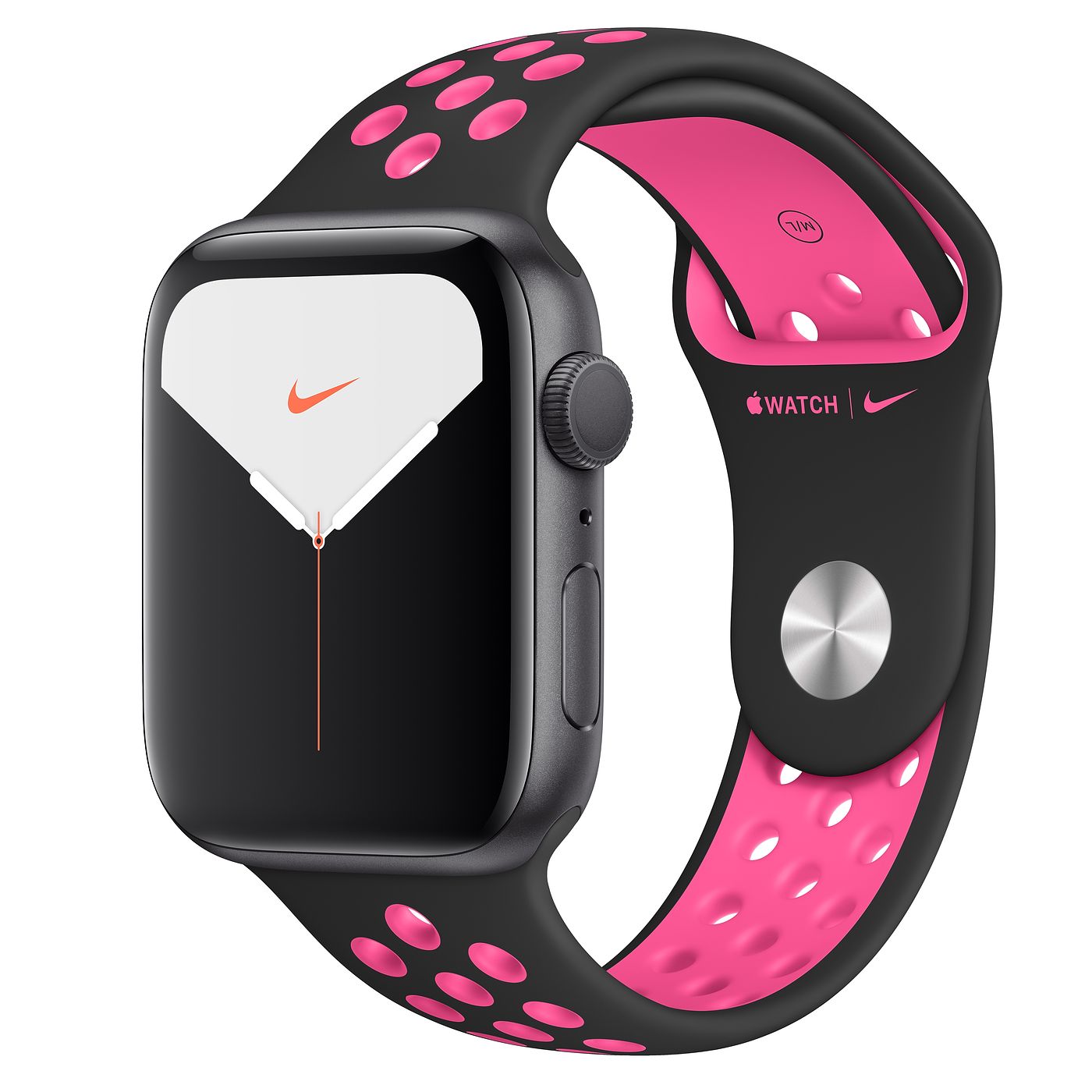 Apple Watch Nike Series 5 GPS 44mm Space Gray Aluminum with Black ...