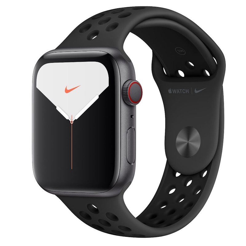 Apple Watch Nike Series 5 GPS + Cellular 44mm Space Gray Aluminum with  Anthracite Black Band A2095 44mm in Aluminum - US