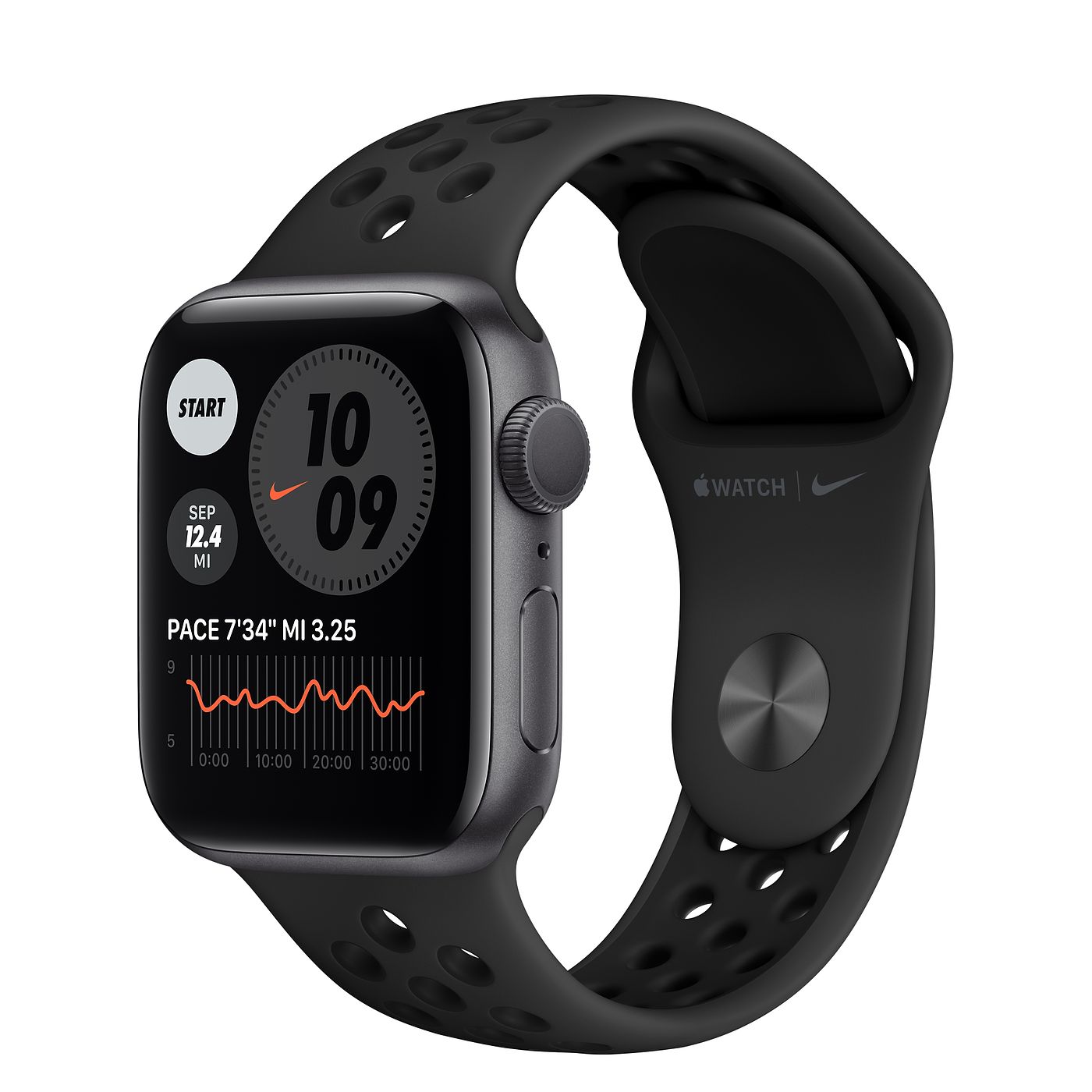 Apple Watch Nike Series 6 GPS 44mm Space Gray Aluminum with