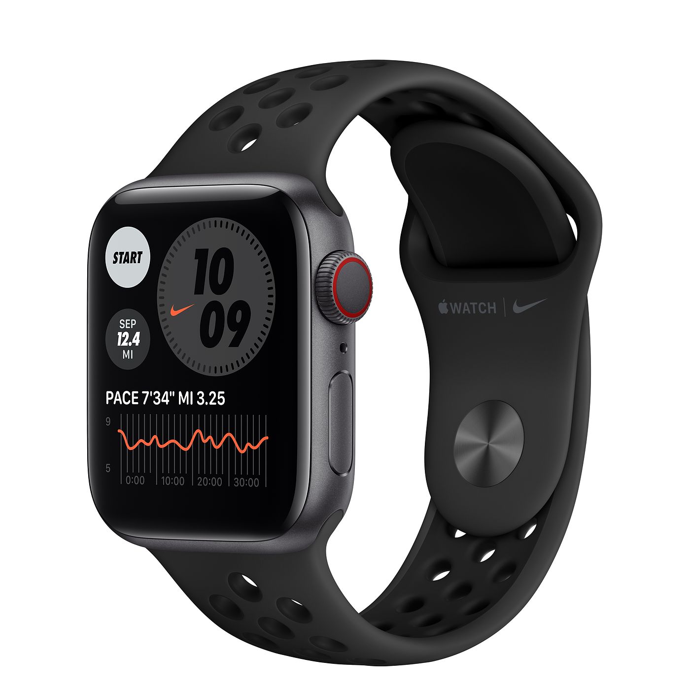 Apple Watch Nike Series 6 GPS + Cellular 44mm Space Gray Aluminum