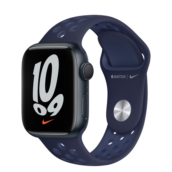 Apple Watch Series 7 GPS 41mm Midnight Aluminum with Abyss Blue 
