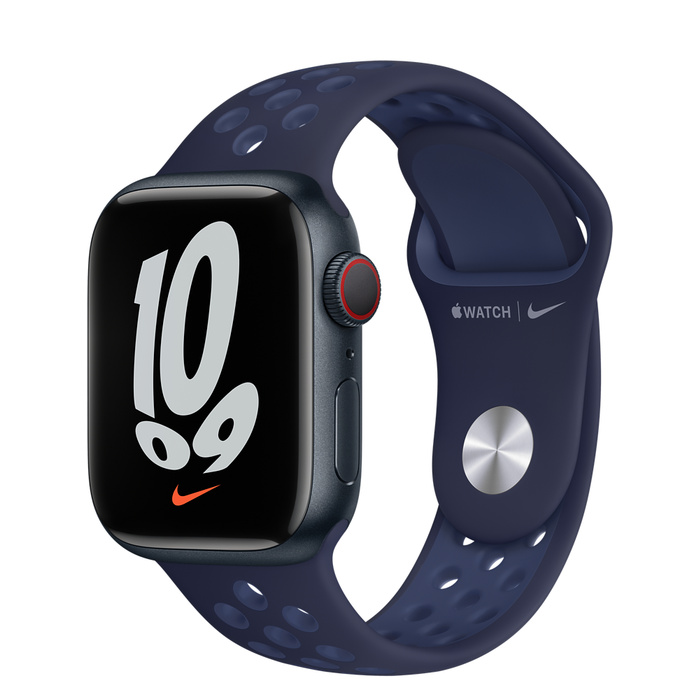 Apple Watch Nike Series 7 GPS + Cellular 41mm Midnight Aluminum ...