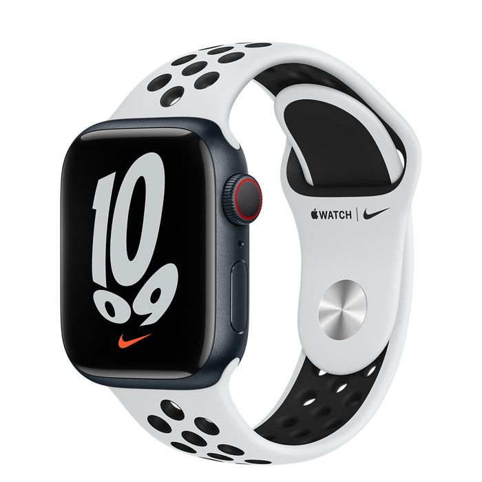 Apple Watch Nike Series 7 GPS + Cellular 41mm Midnight Aluminum