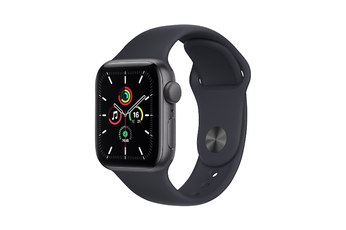 Pre-owned Apple Watch Se Gps 40mm Space Gray Aluminum With Midnight Sport Band A2351
