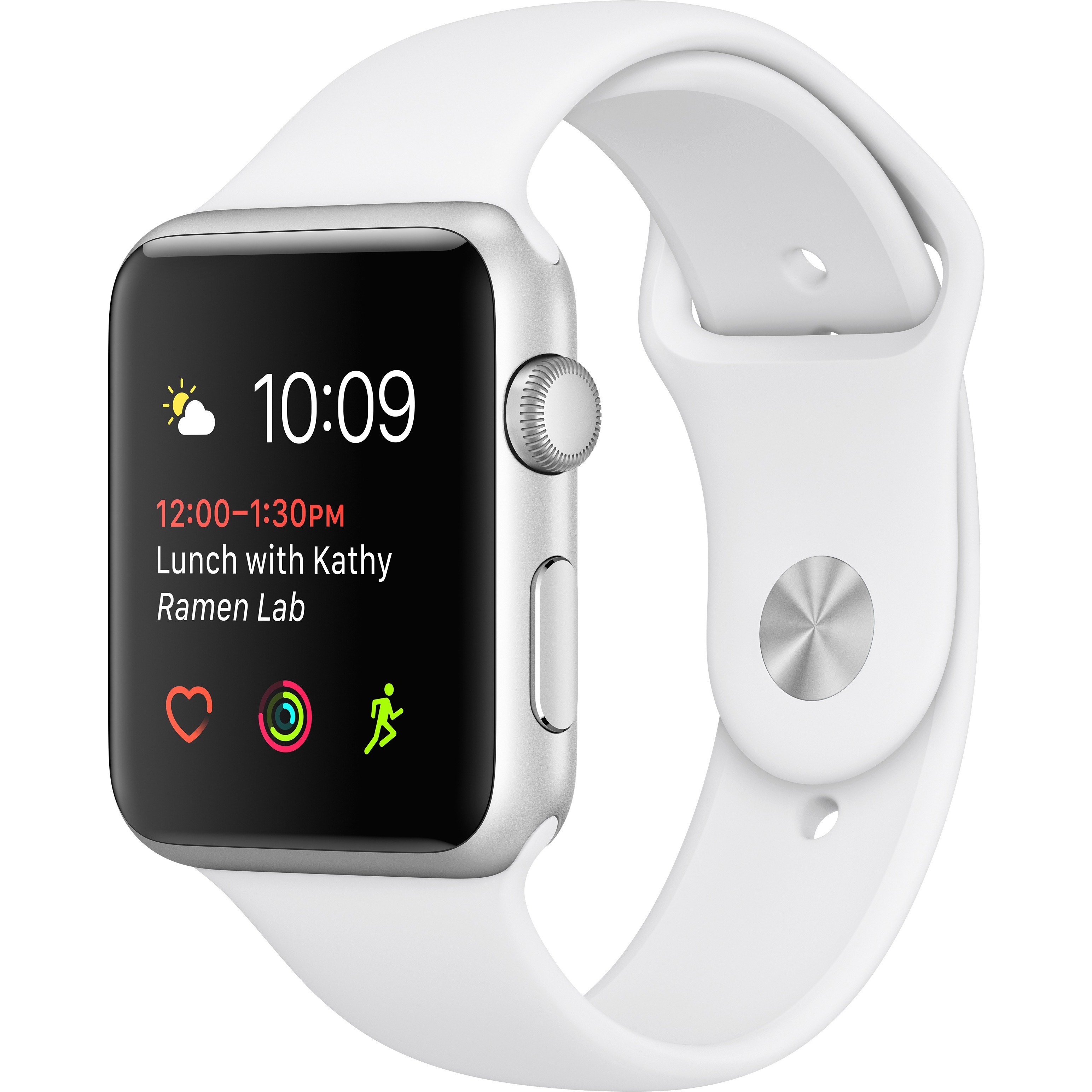 Apple Watch Series 1 38mm Silver Aluminum with White Sport Band