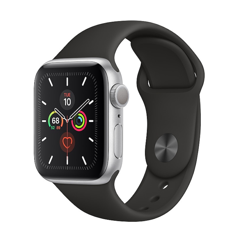 Apple Watch Series 5 GPS 40mm Silver Aluminum with Black Sport